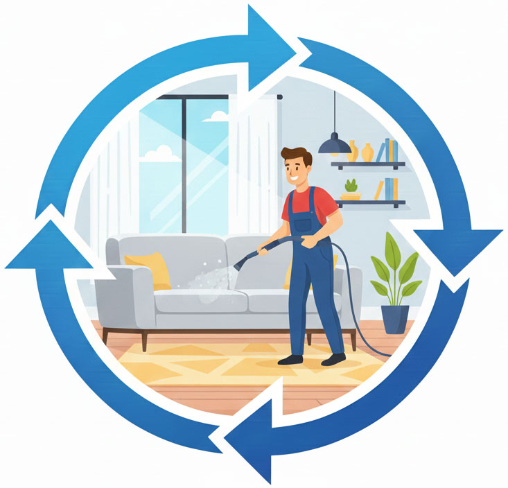 Nová Dedinka - profesionálne tepovanie sedačiek od OLSI Tepovanie